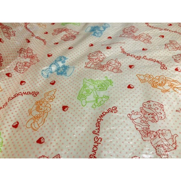 Vintage Strawberry Shortcake Drawer Liner 36" Fresh N Fluffy Polka Dot Design - Picture 2 of 4